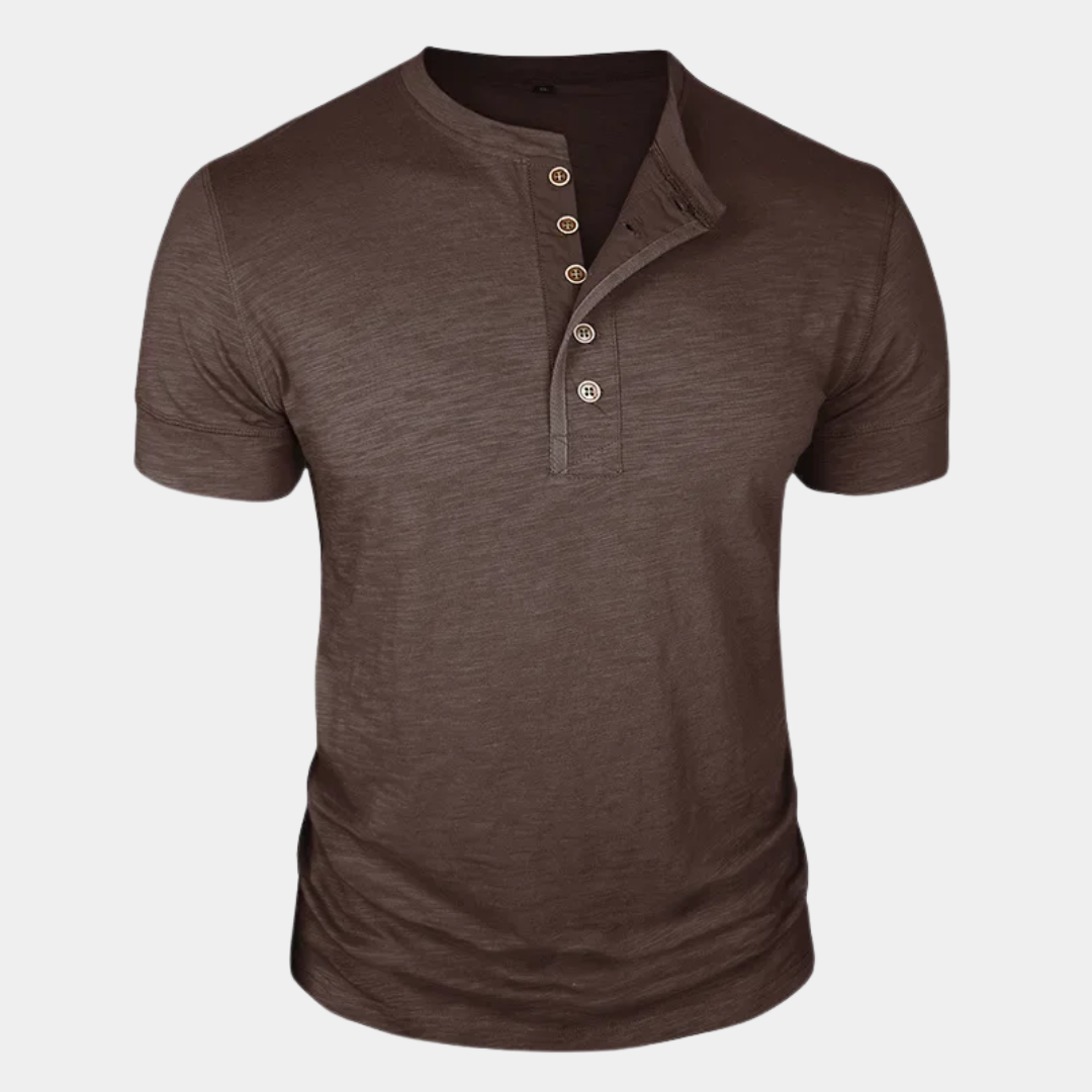 Cooper | Classic Henley T-Shirt