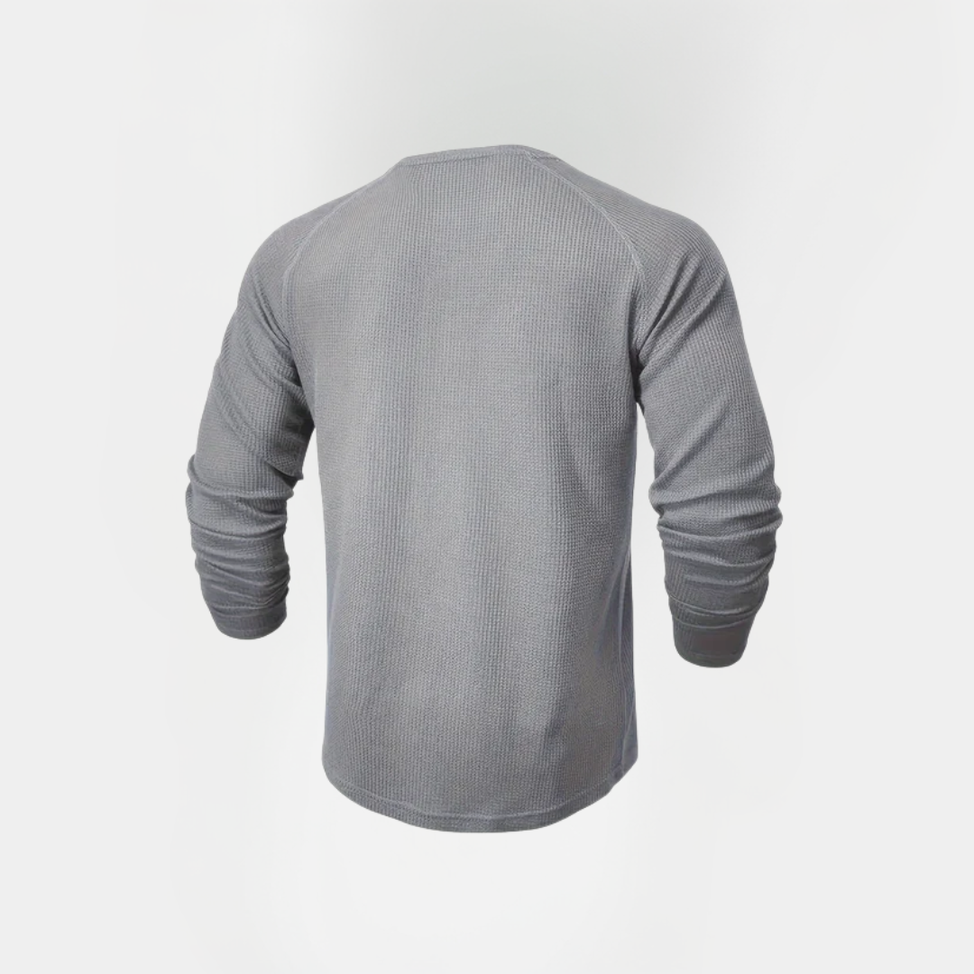 Dylan | Waffle Knit Henley Shirt