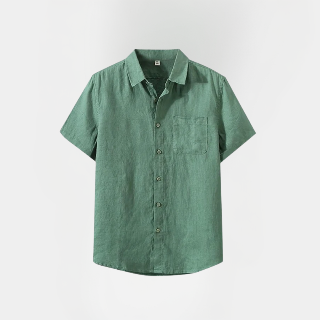 Declan | Short Sleeve Linen Shirt