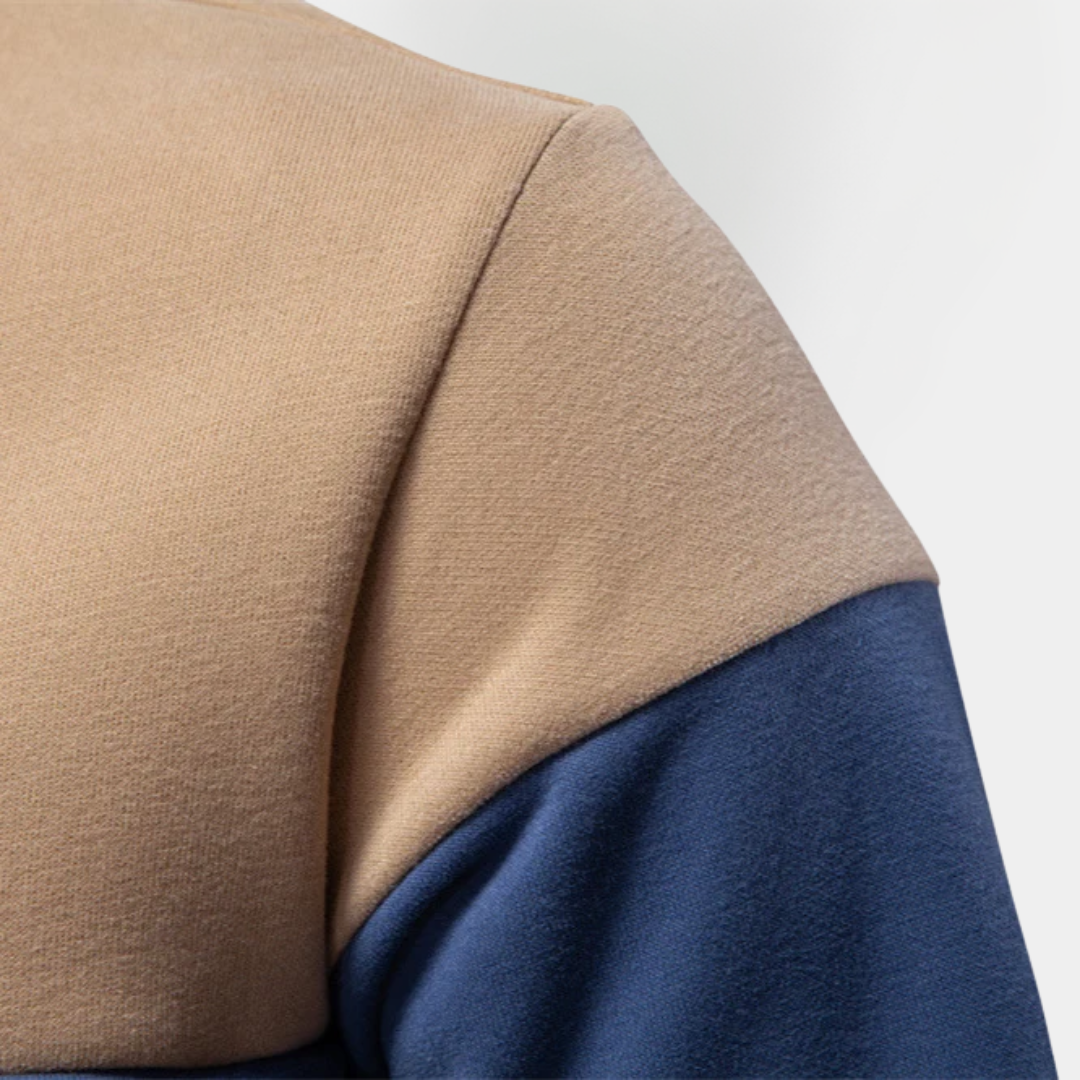 Vaughn | Cotton Blend Long Sleeve Polo Shirt