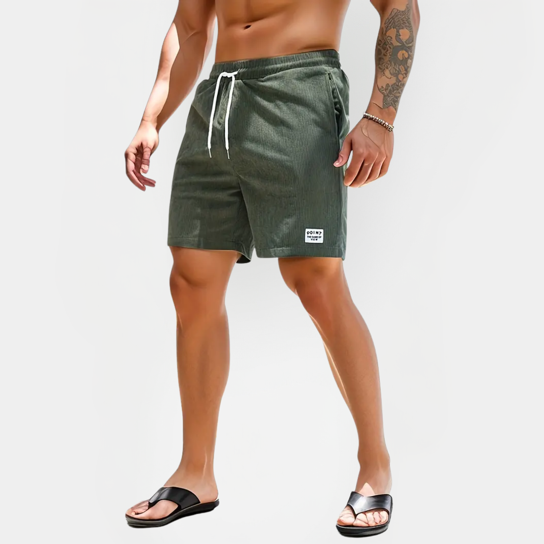 Elliot | Ribbed Drawstring Shorts