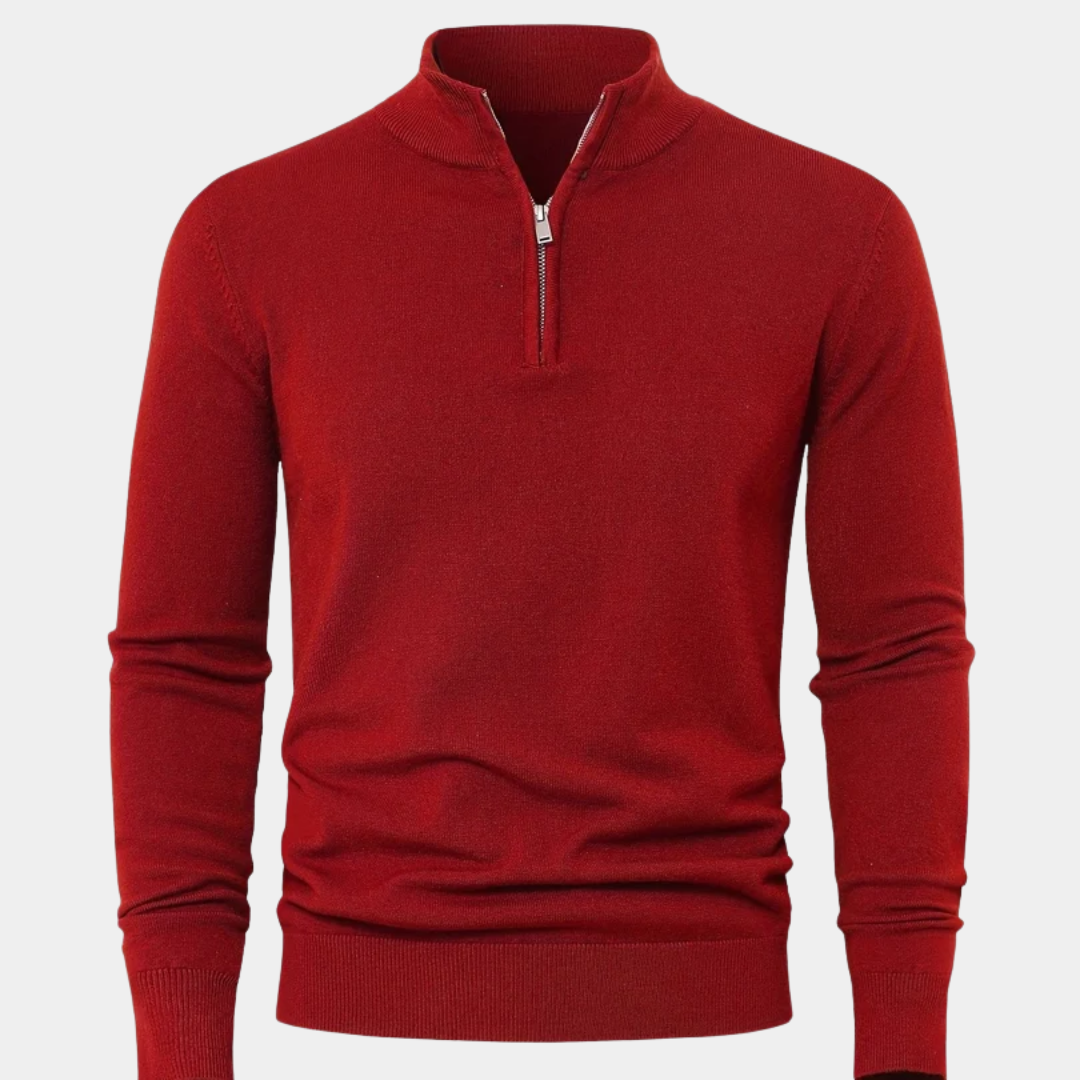 Everett | Quarter-Zip Knit Sweater