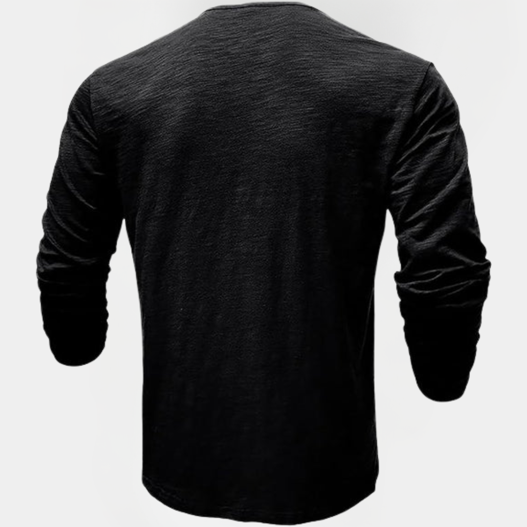 Roland | Long Sleeve Henley Shirt
