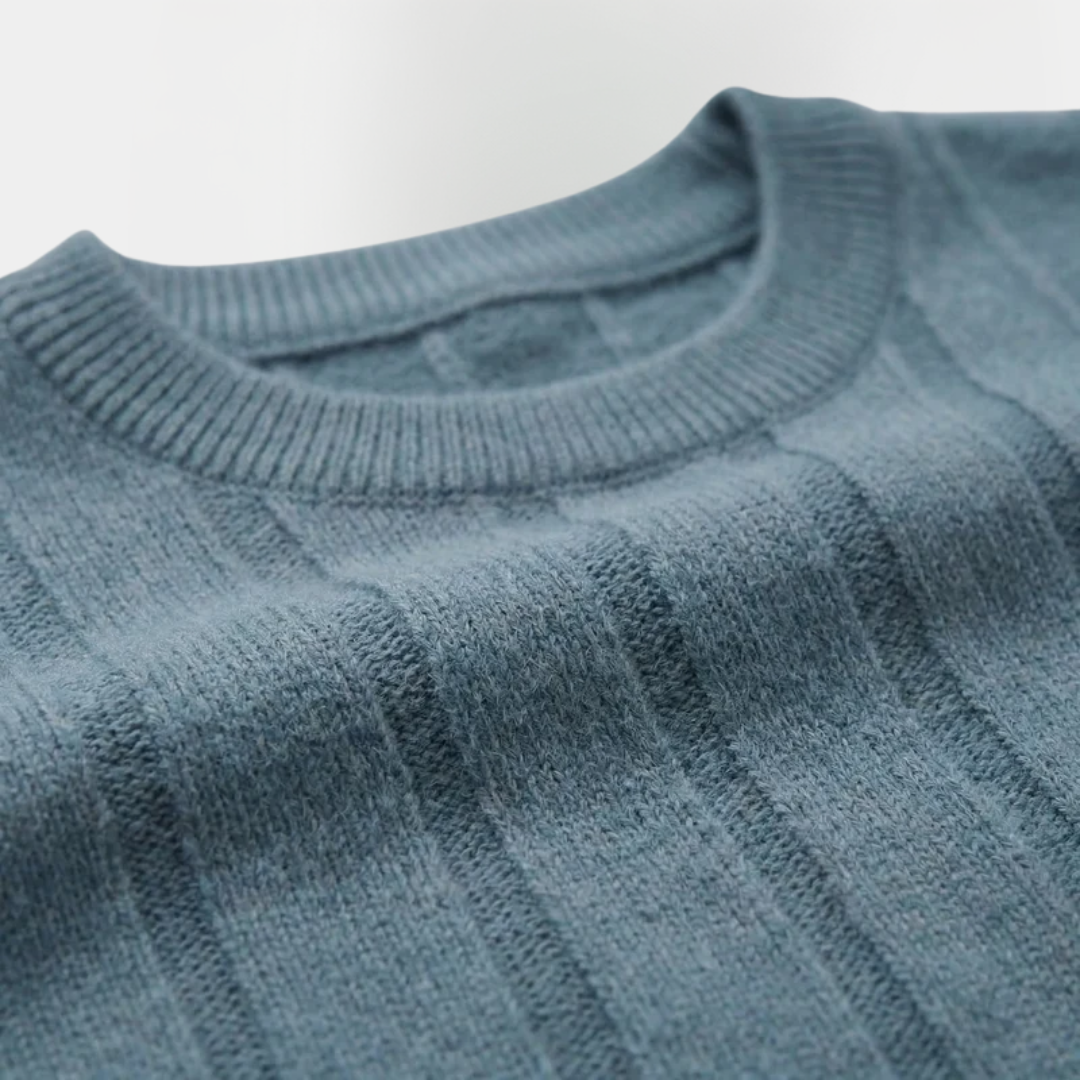 Asher | Ribbed Crew Neck T-Shirt