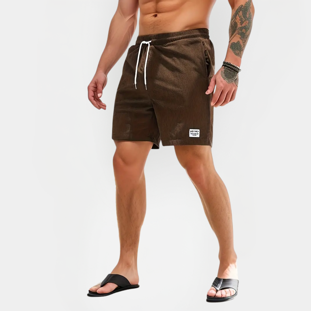 Elliot | Ribbed Drawstring Shorts