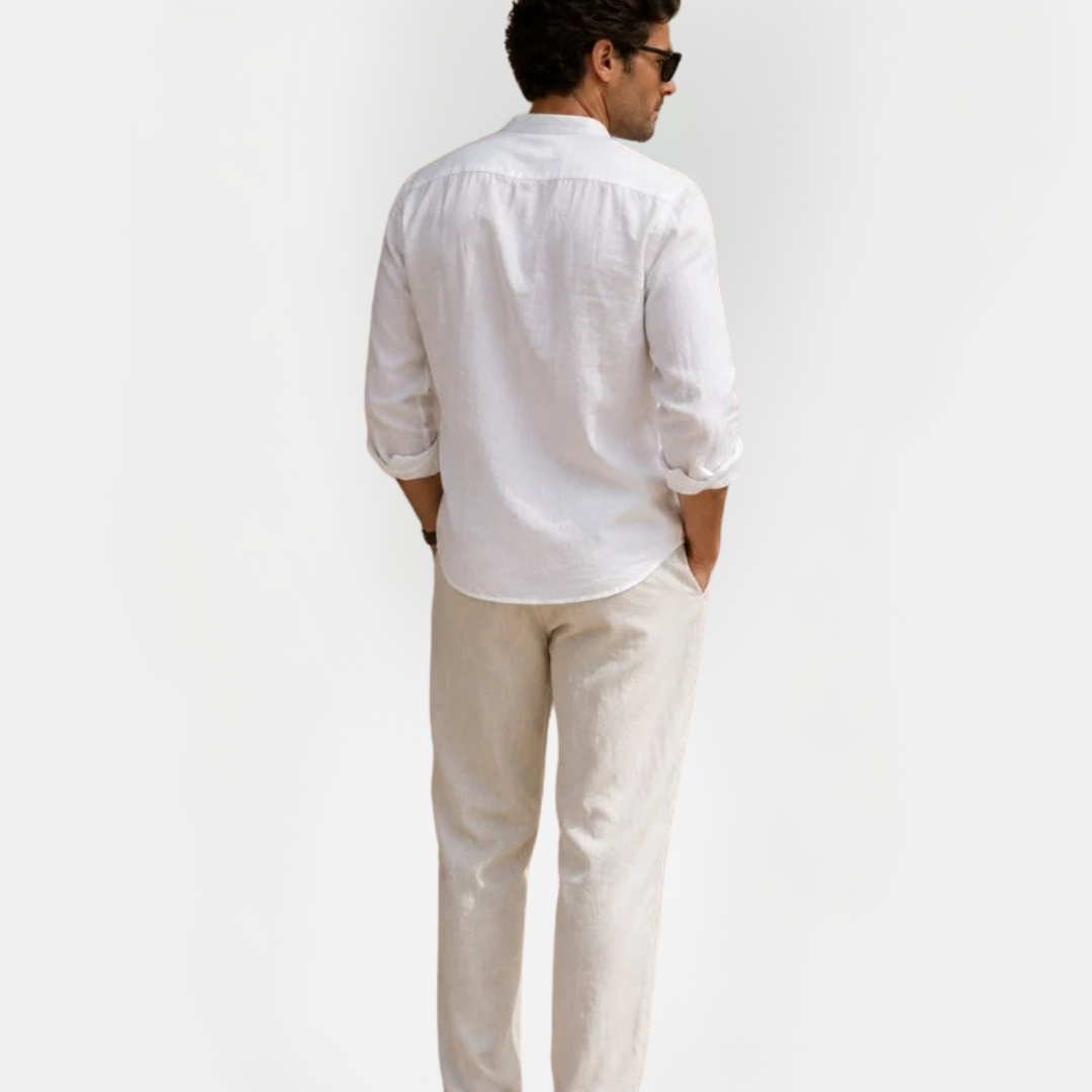 Rowan | Band Collar Shirt
