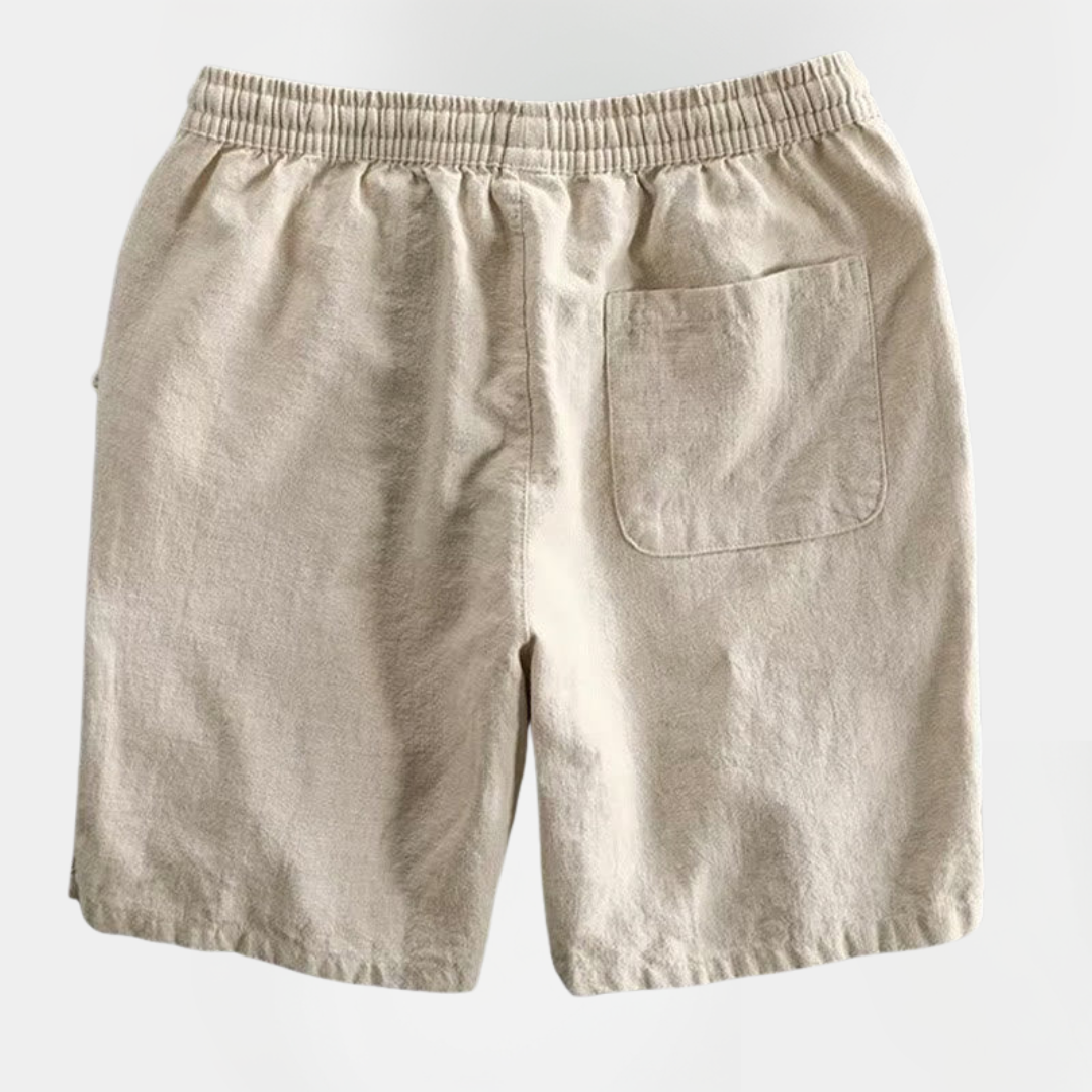 Theo | Cotton Blend Drawstring Shorts