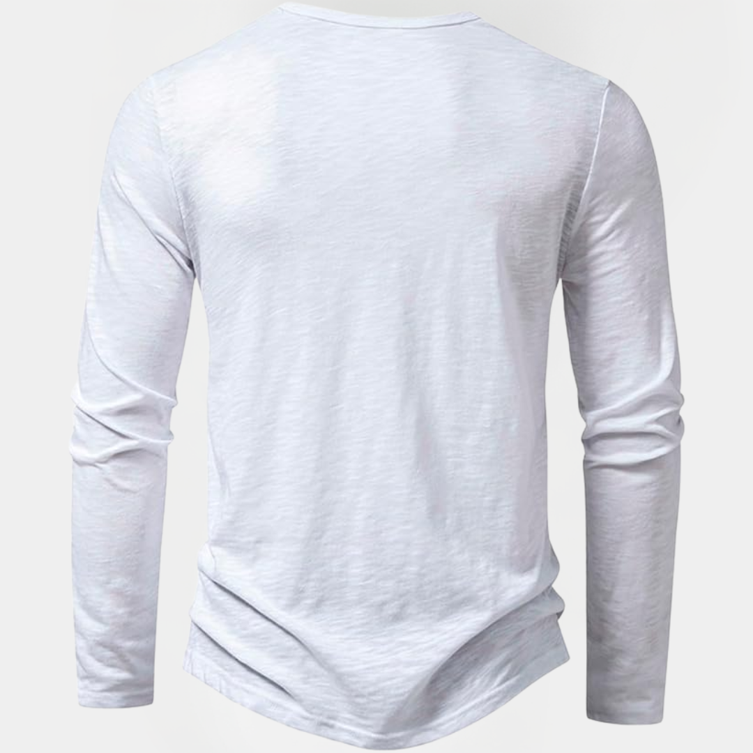 Spencer | Long Sleeve Henley Shirt