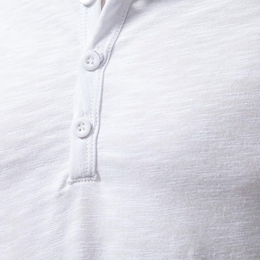 Spencer | Long Sleeve Henley Shirt
