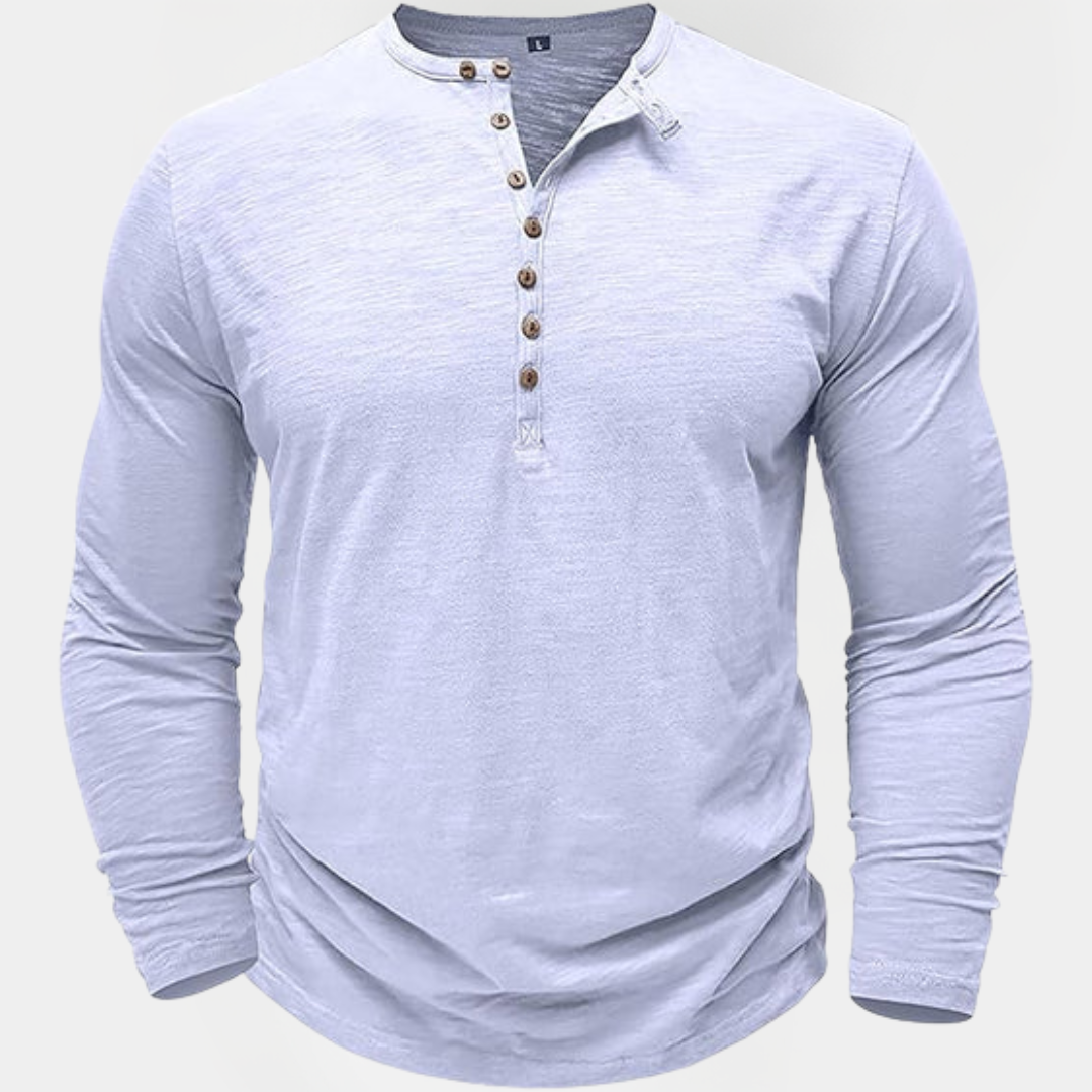 Roland | Long Sleeve Henley Shirt