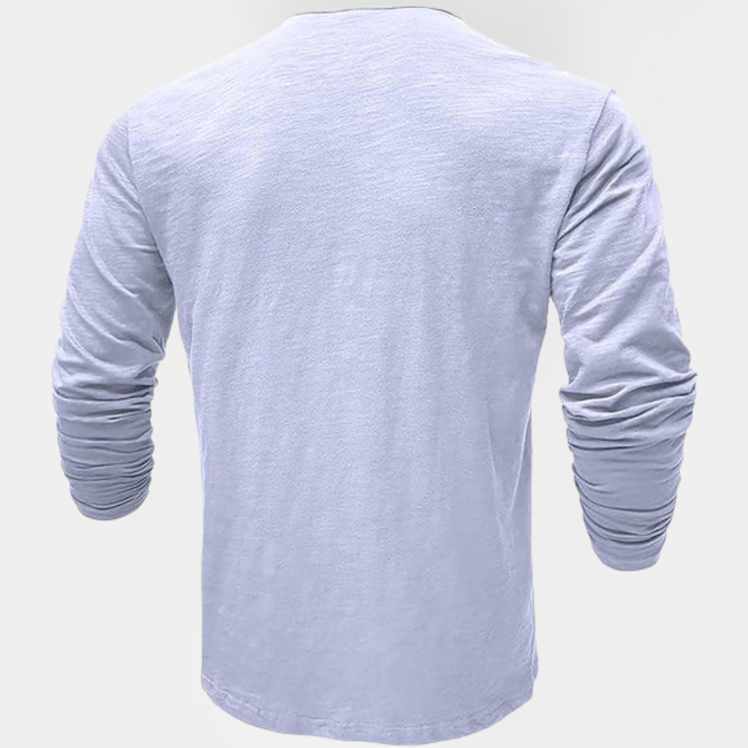 Roland | Long Sleeve Henley Shirt