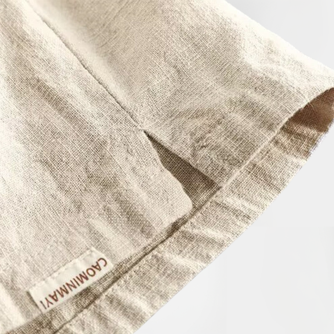 Theo | Cotton Blend Drawstring Shorts