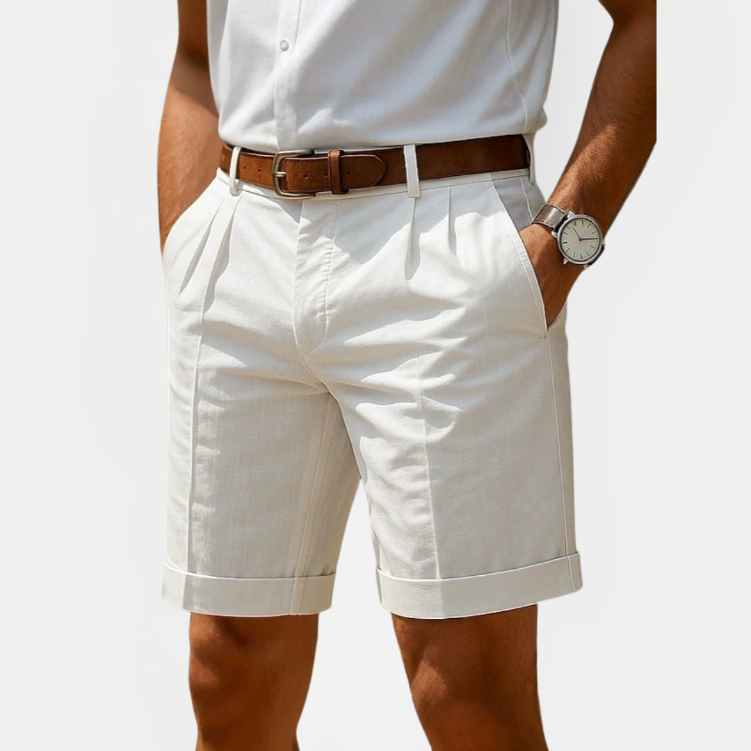 Oscar | Linen Blend Chino Shorts