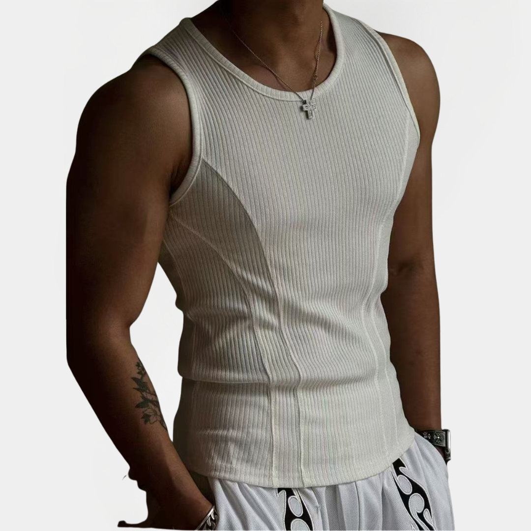 Zane | Fitted Ribbed Singlet