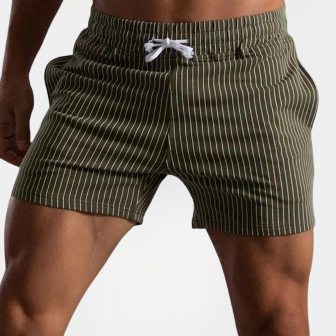 Grant | Striped Drawstring Shorts