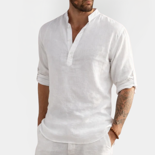 Rory | Cotton Henley Shirt