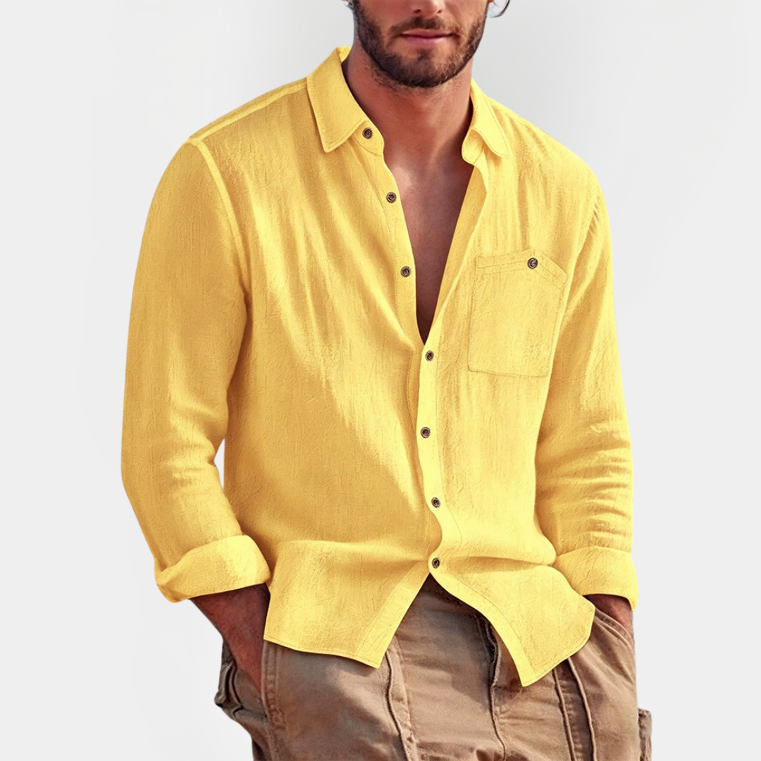 Caleb | Linen Blend Shirt