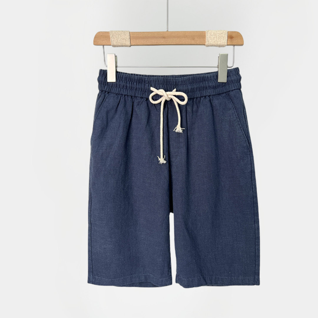 Harvey | Linen Blend Drawstring Shorts