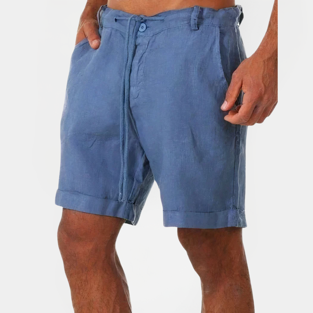 Tristan | Cotton Drawstring Shorts