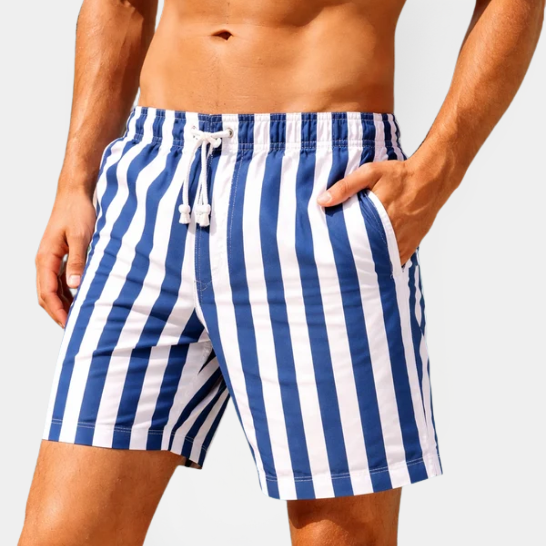 Blake | Striped Swim Shorts