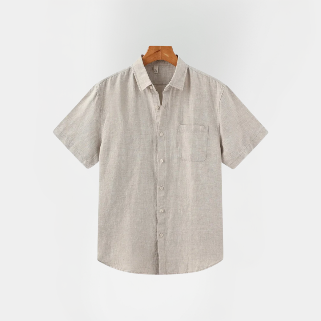 Declan | Short Sleeve Linen Shirt