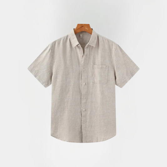 Declan | Short Sleeve Linen Shirt