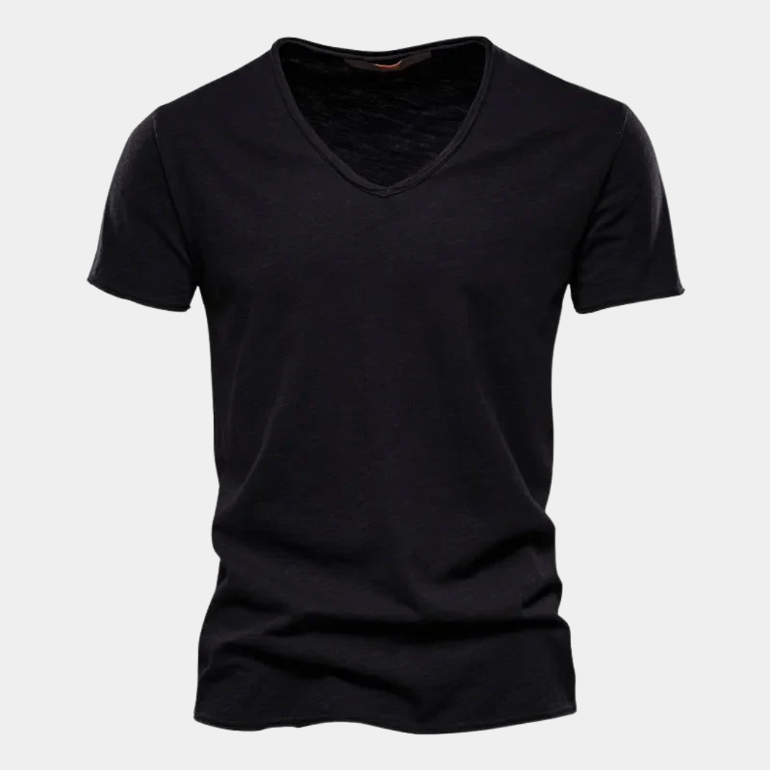 Ethan | Classic Cotton V-Neck T-Shirt