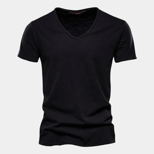 Ethan | Classic Cotton V-Neck T-Shirt