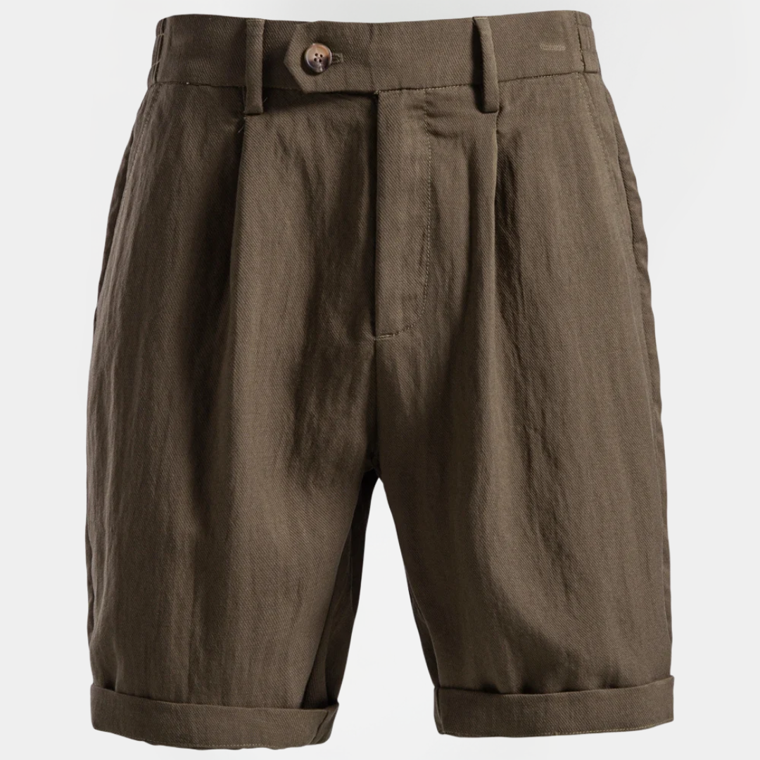Derek | Cotton Blend Chino Bermuda Shorts