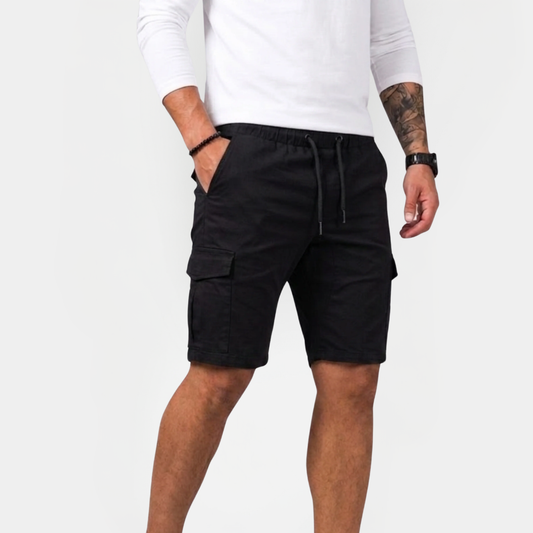 Landon | Drawstring Cargo Bermuda Shorts