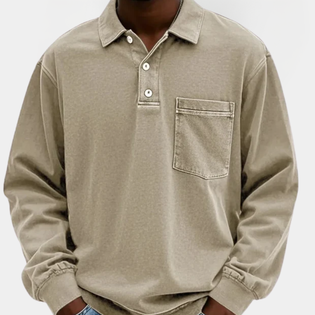 Quentin | Long Sleeve Polo Shirt