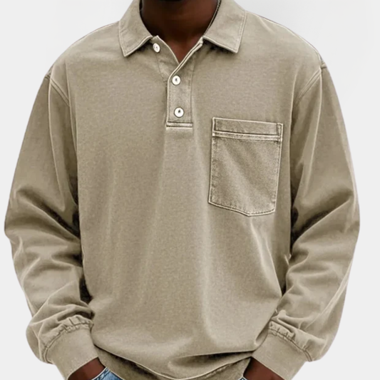 Quentin | Long Sleeve Polo Shirt