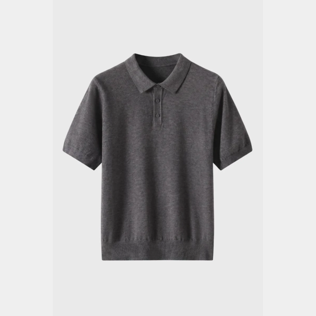 Asher | Fine Knit Polo Shirt