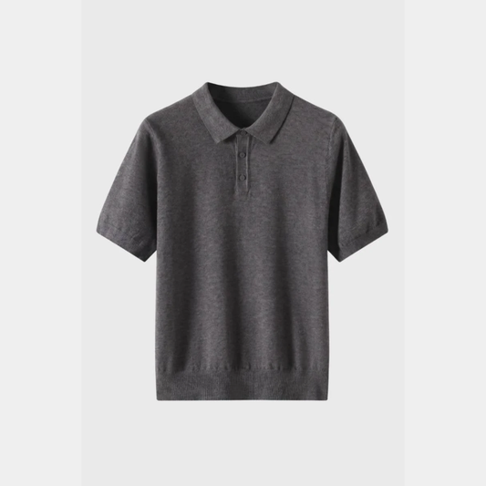 Asher | Fine Knit Polo Shirt