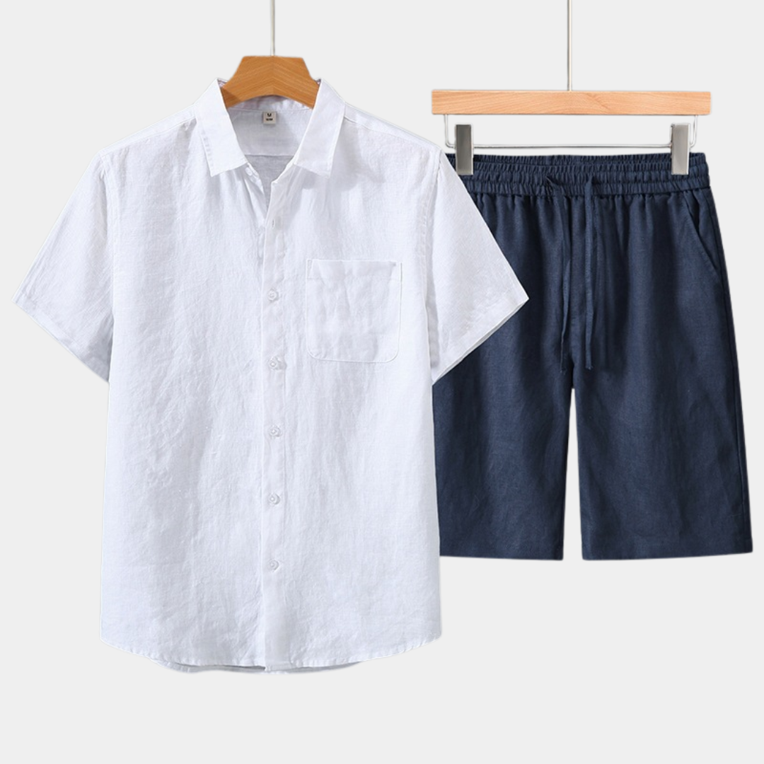 Luca | Linen Short Summer Set