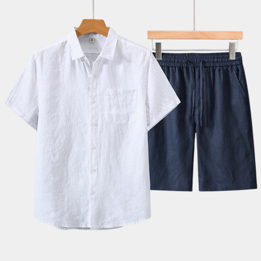 Luca | Linen Short Summer Set