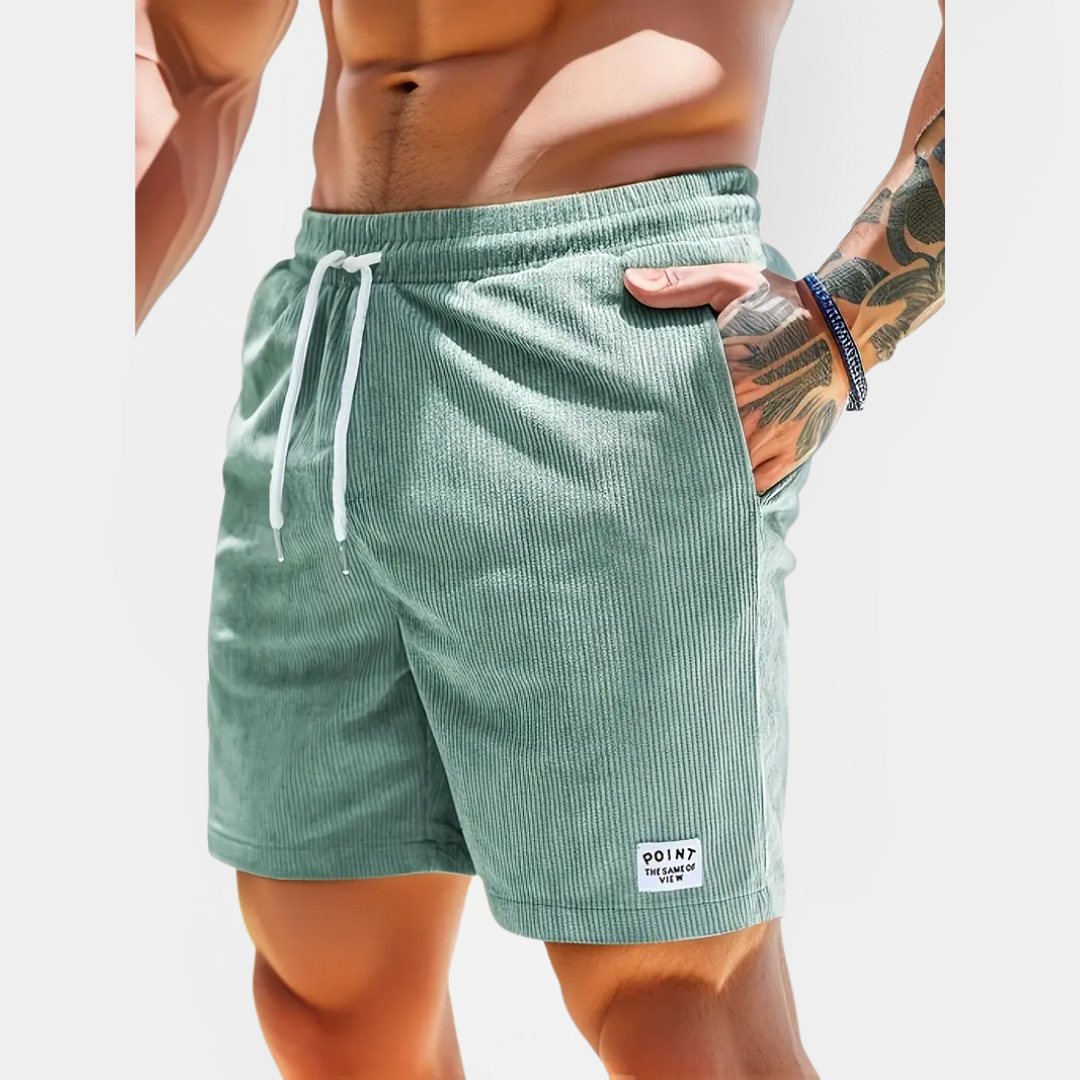 Elliot | Ribbed Drawstring Shorts