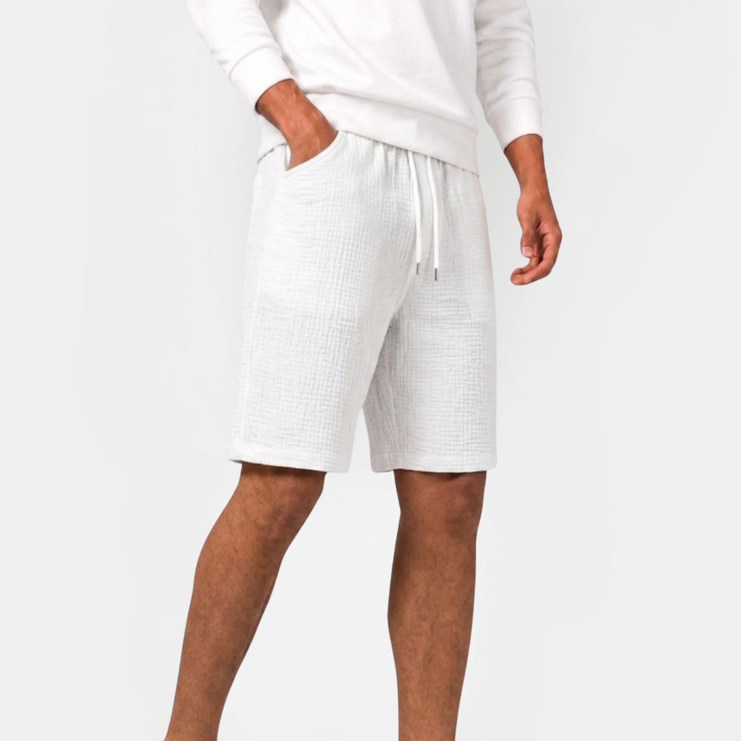 Theo | Textured Bermuda Shorts