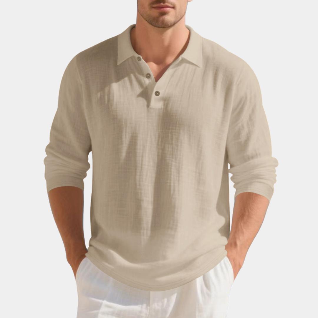 Cooper | Linen Blend Long Sleeve Shirt