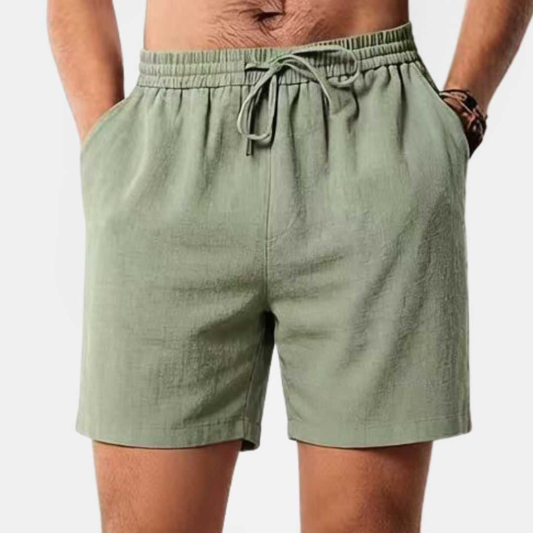 Kieran | Linen Drawstring Shorts