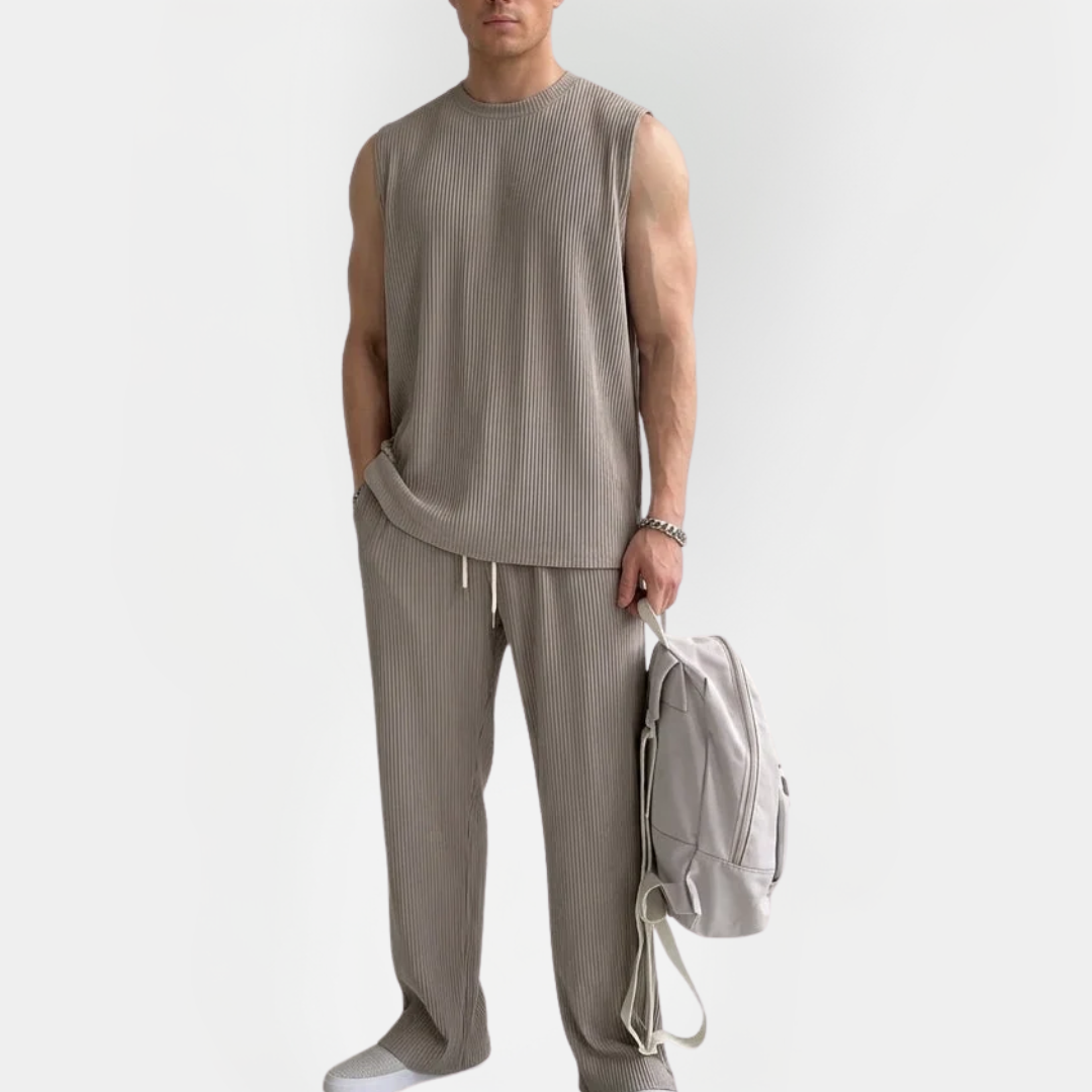Dylan | Ribbed Singlet Summer Set