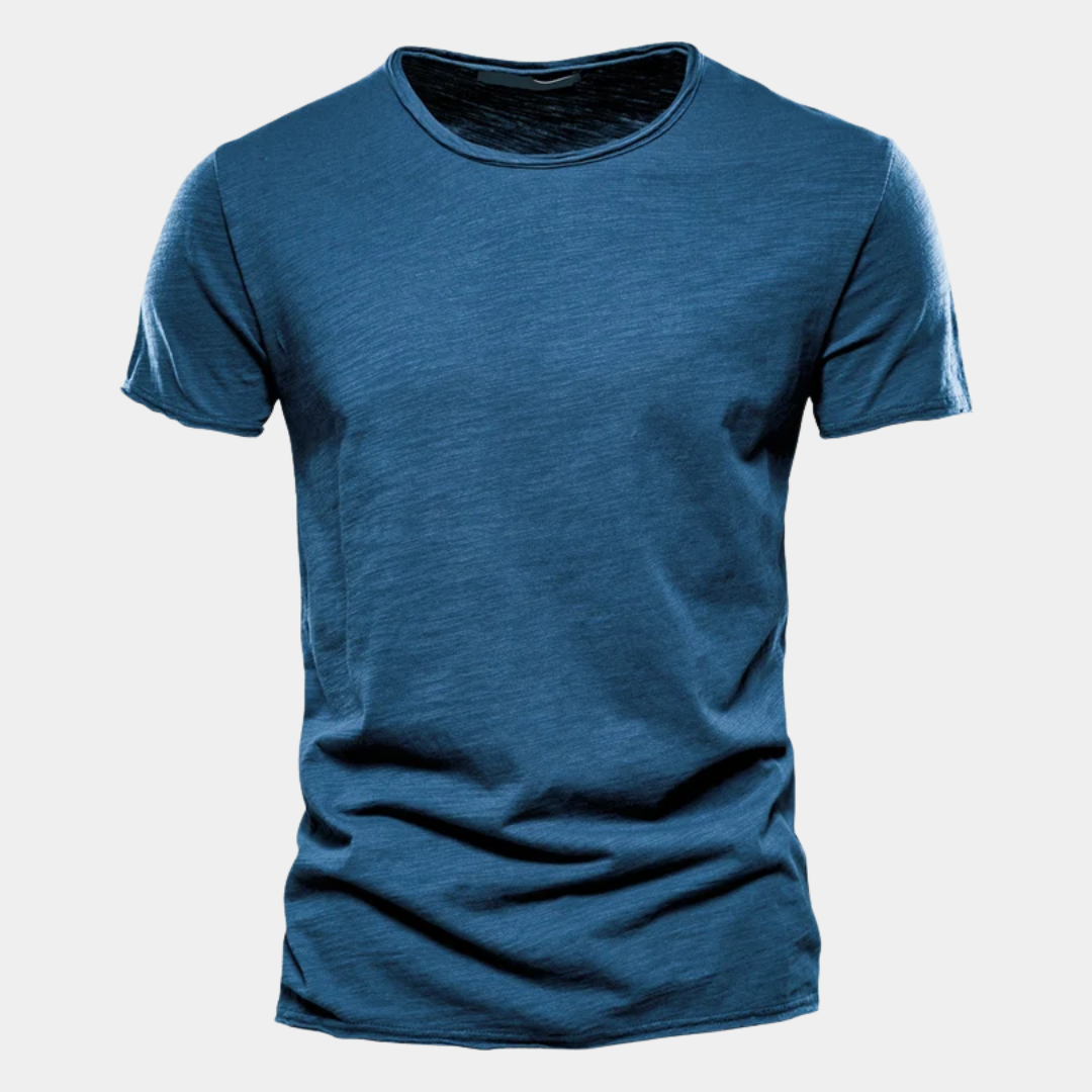 Ethan | Classic Cotton Crew Neck T-Shirt
