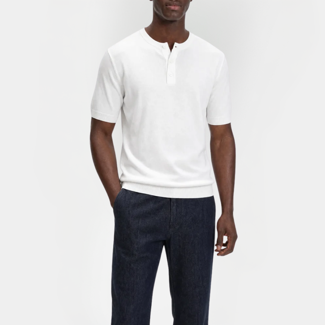Miles | Short Sleeve Henley T-Shirt