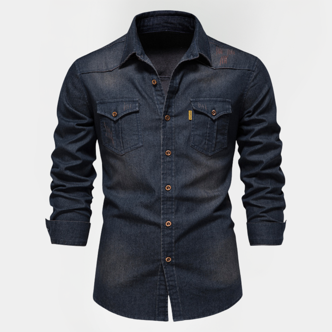 Tobias | Cotton Denim Shirt