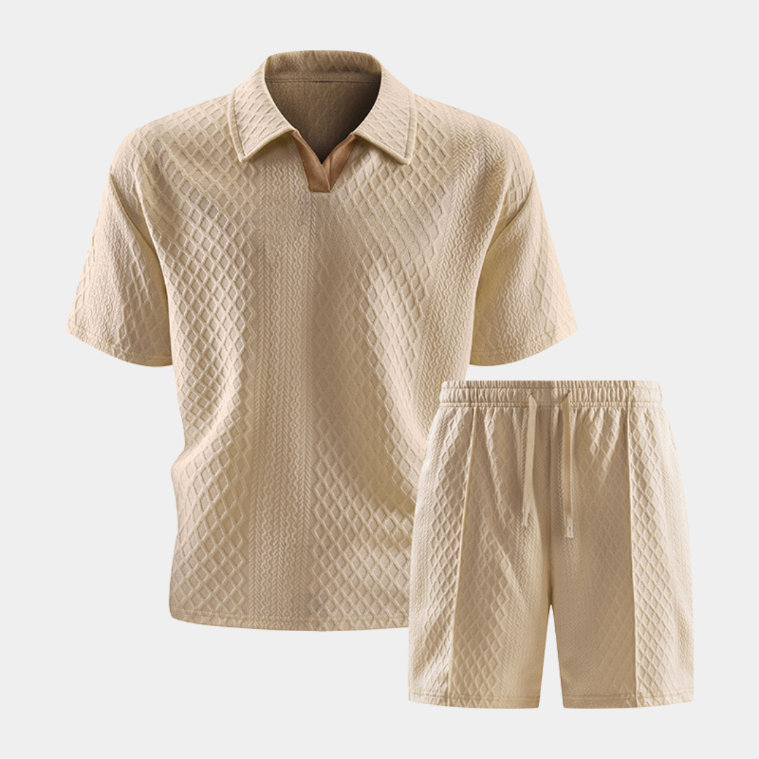Mason | Buttonless Polo Summer Set