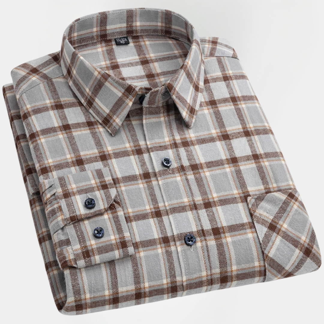 Roland | Checked Cotton Overshirt