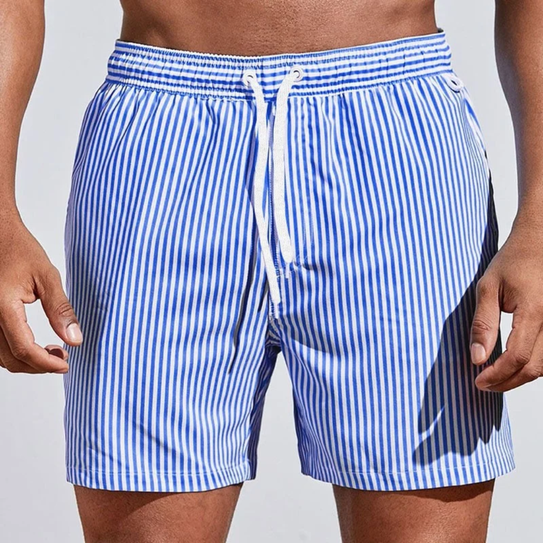 Spencer | Striped Swim Shorts