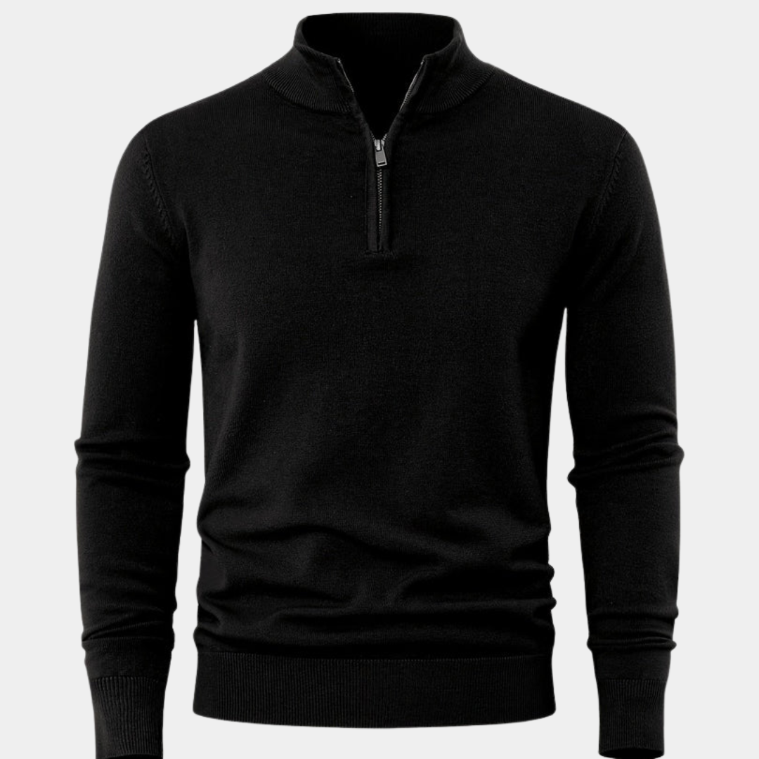 Everett | Quarter-Zip Knit Sweater