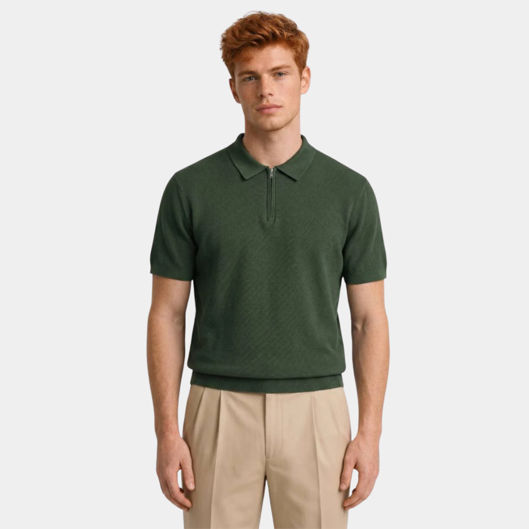 Rowan | Quarter Zip Polo Shirt