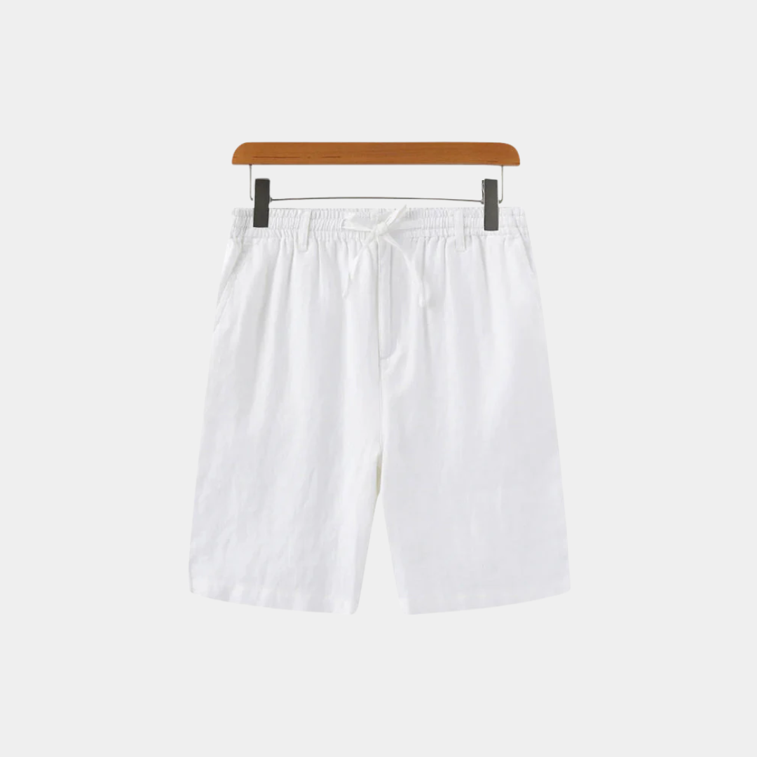 Hudson | Linen Drawstring Bermuda Shorts